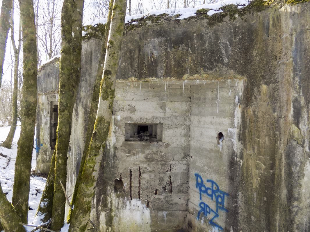 Ligne Maginot - A54 - CROIX BLONDEAU - (Casemate d'infanterie - Simple) - Face frontale, créneau droite