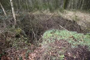 Ligne Maginot - NEUVE-FORGE OUEST - (Blockhaus pour canon) - Seule la fouille existe.