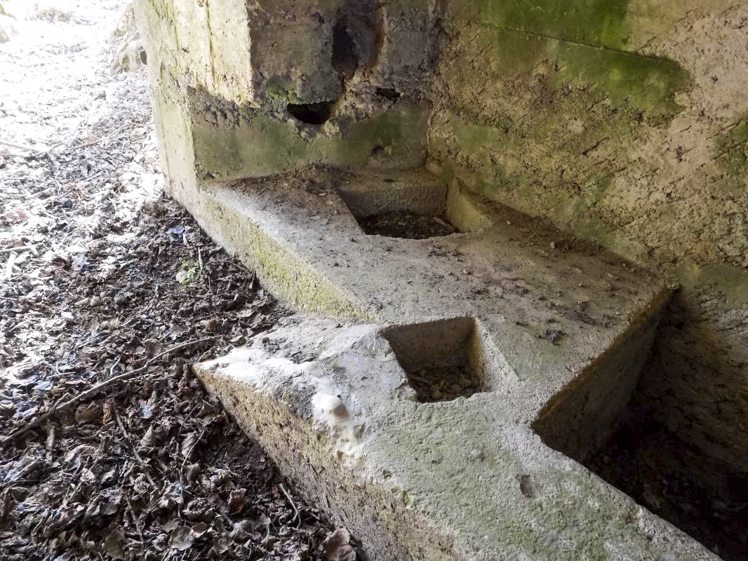 Ligne Maginot - BA95 - BOUT D'EN HAUT SUD - (Blockhaus pour canon) - Facilité pour deux types de canon AC