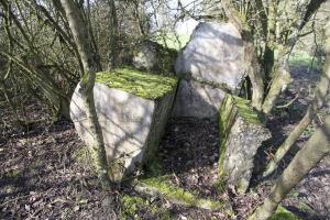 Ligne Maginot - MISTBERG 4 - (Observatoire d'infanterie) - Les restes de l'observatoire.
Bloc vertical à l'origine