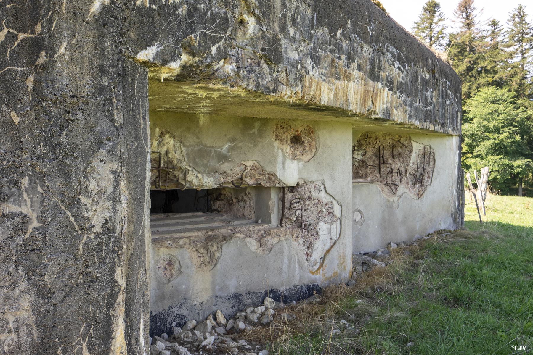 Ligne Maginot - B6 - LES RICHARD - (Blockhaus pour arme infanterie) - Les créneau