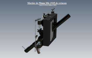 Ligne Maginot - Créneau pour mortier de 50 mm - 