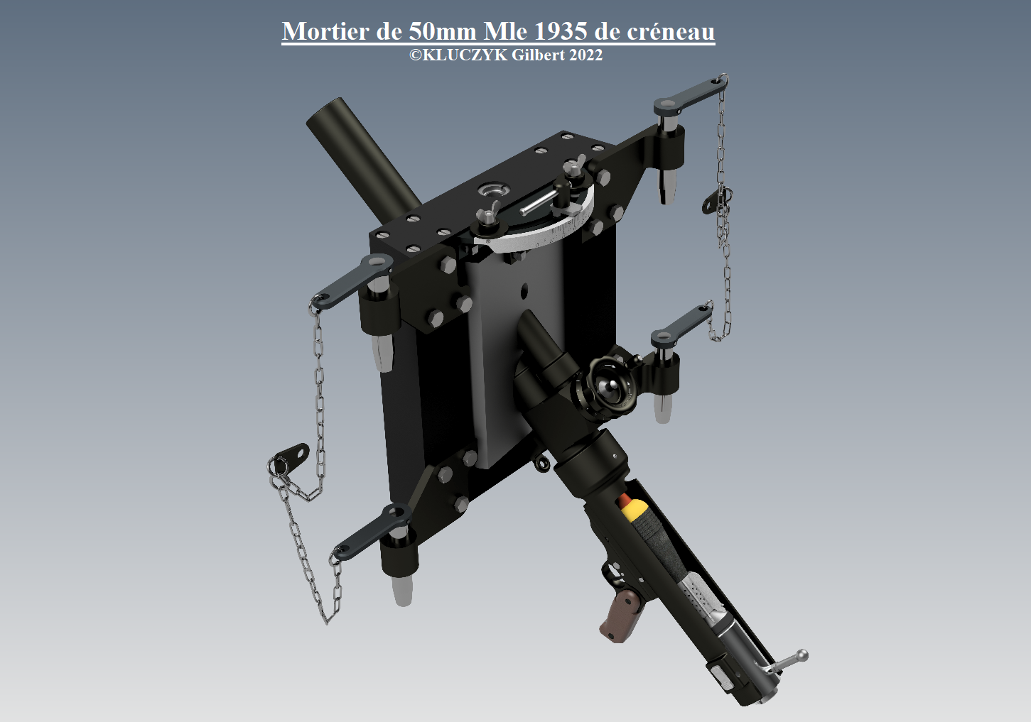 Créneau pour mortier de 50 mm