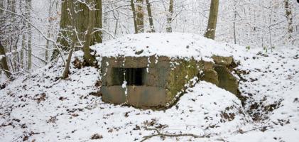 Ligne Maginot - BOUSS Sud - Créneau frontal vers le passage à niveau