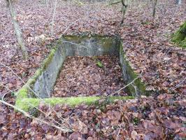 Ligne Maginot - BB21-E - GRESSES WALD - (PC) - Une cuve en béton à proximité.