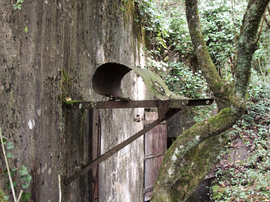 Ligne Maginot - HUMMERSBERG NORD - C53 - (Casemate d'infanterie - Simple) - Support du projecteur
Le projecteur blindé n'a pas été installé, seul subsiste le support du projecteur provisoire