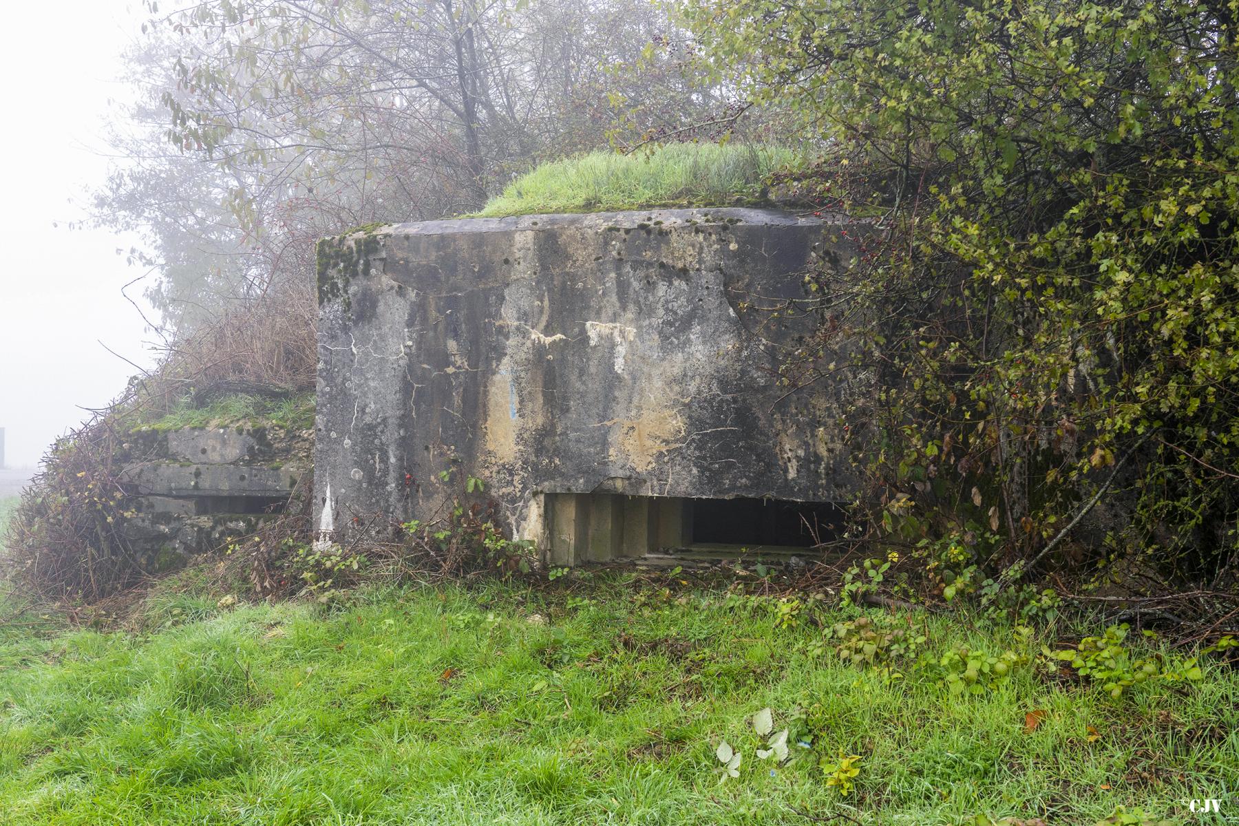 Ligne Maginot - AB310 - LANGEN OUEST - (Blockhaus pour canon) - Le blockhaus et son annexe