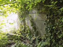 Ligne Maginot - BB59 - LES VANNELLES - (Blockhaus pour canon) - L'arrière, avec l'accès pour la pièce antichar bloqué