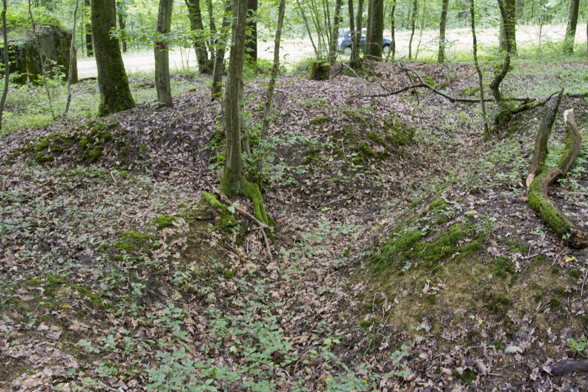 Ligne Maginot - CB277 - IDLINGEN - (Blockhaus pour arme infanterie) - Vestiges de tranchées à proximité immédiate du blockhaus