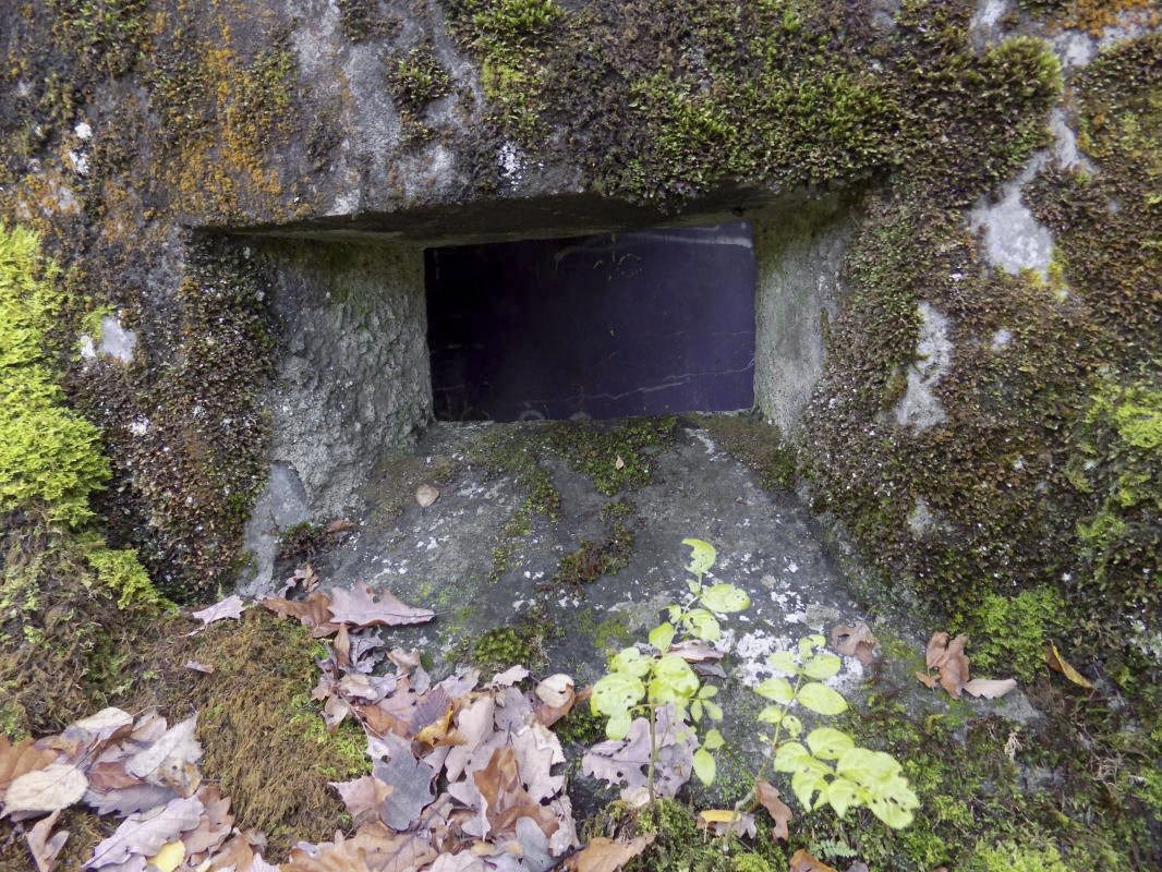 Ligne Maginot - Blockhaus Bb39-C - La PILLE - Face frontale, créneau droite