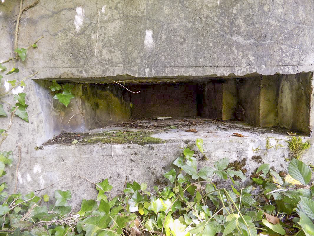 Ligne Maginot - BB59 - LES VANNELLES - (Blockhaus pour canon) - Face frontale, créneau AC