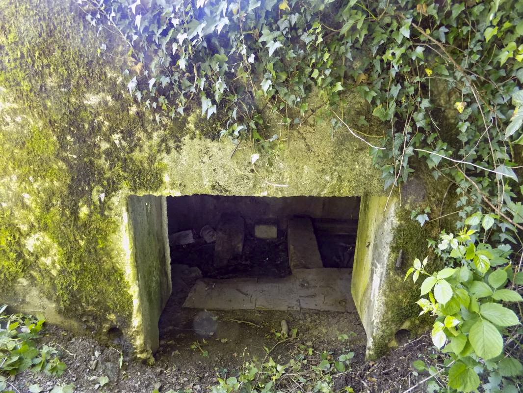 Ligne Maginot - BB72-C - LA COUPE DE LA PRE - (Blockhaus pour canon) - L'entrée AC