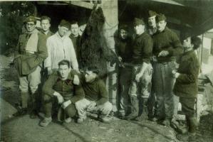 Ligne Maginot - 202/81° Compagnie de Sapeurs Téléphonistes (202/81) - Résultat de la chasse de la section de déroulement rapide, un beau sanglier