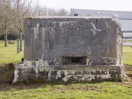 Ligne Maginot - BB82 - DOM LE MESNIL - (Blockhaus pour arme infanterie) - Face gauche, créneau Hotchkiss