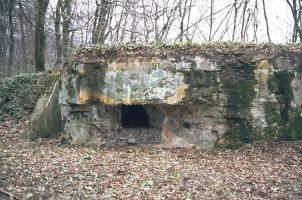 Ligne Maginot - AB10 - (Blockhaus pour canon) - Le créneau lateral