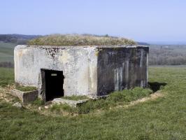 Ligne Maginot - 9A - ROUTE DE ROUVROY - (Blockhaus pour canon) - L'arrière / face droite