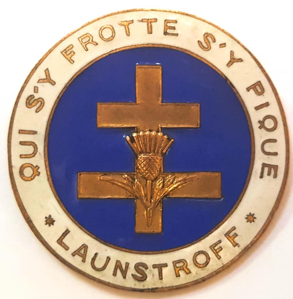 Ligne Maginot - Gardes Frontaliers de Launstroff - Insigne de la section de gardes frontaliers de Launstroff