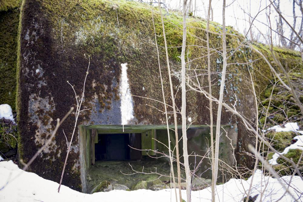 Ligne Maginot - AB12 - (Blockhaus pour canon) - Créneau frontal