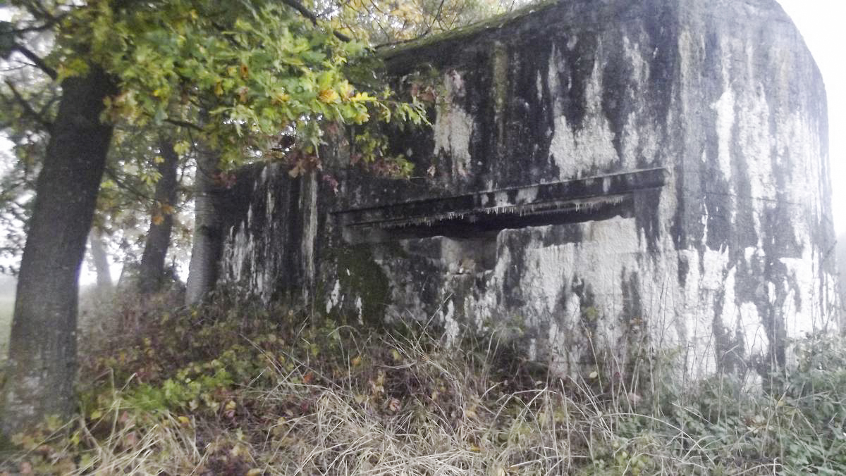 Ligne Maginot - A101 - TOURTRAY NORD - (Blockhaus lourd type STG / STG-FCR - Simple) - Créneau visuel frontal permettant l'observation ou le tir au FM 