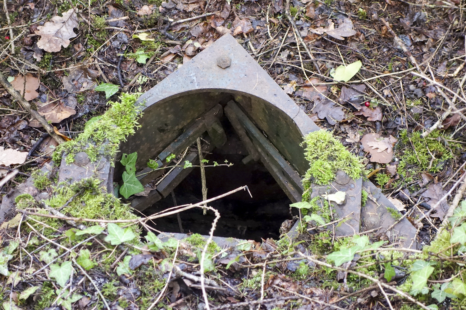 Ligne Maginot - LES OEUILLONS - (Observatoire d'infanterie) - Vue verticale de la guérite