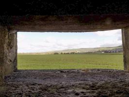 Ligne Maginot - 15C - FOND D'YVAUX EST - (Blockhaus pour arme infanterie) - Vue du créneau Hotchkiss central