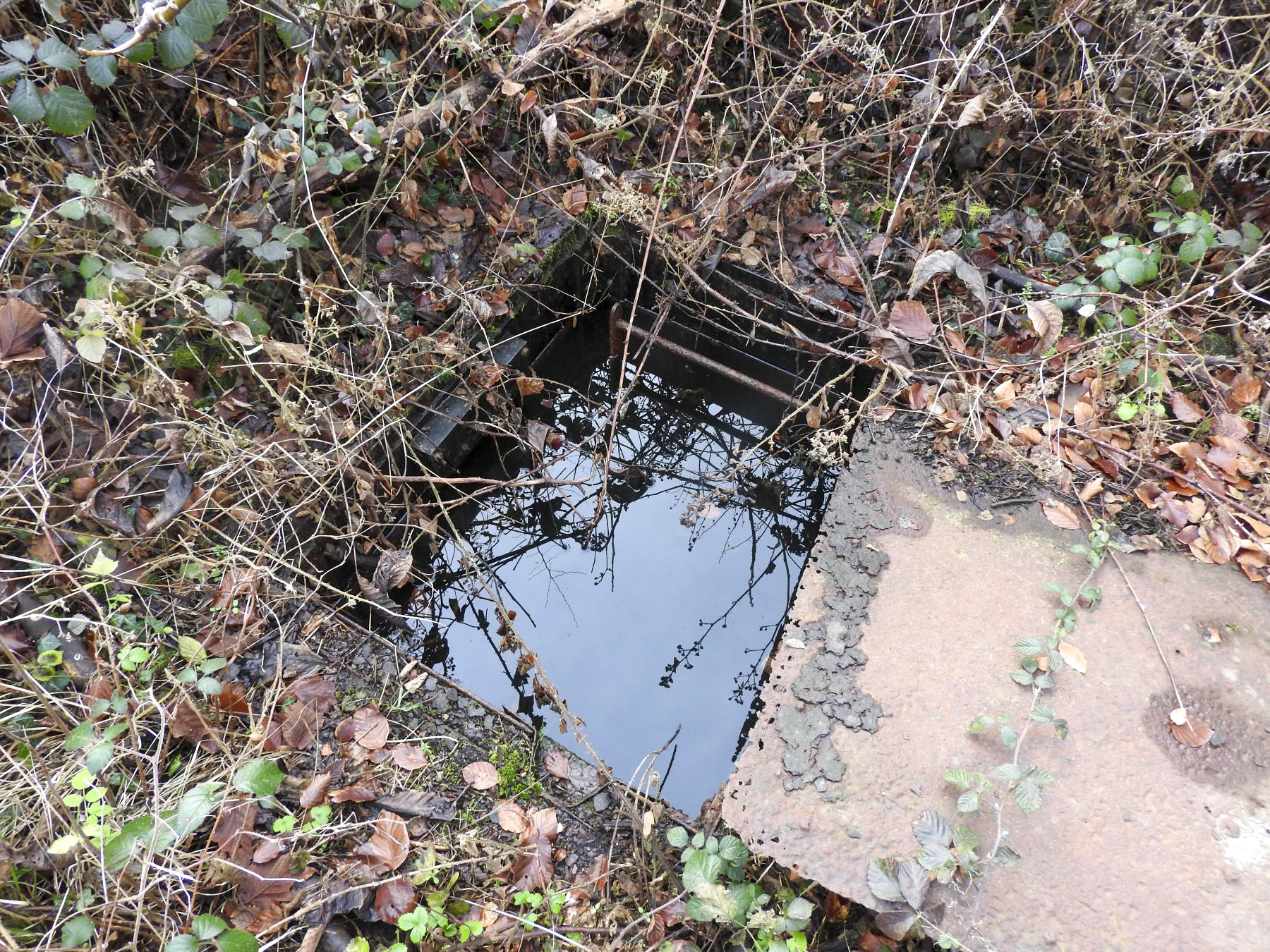 Ligne Maginot - 10M - (Chambre de coupure) - La chambre de coupure est inondée.