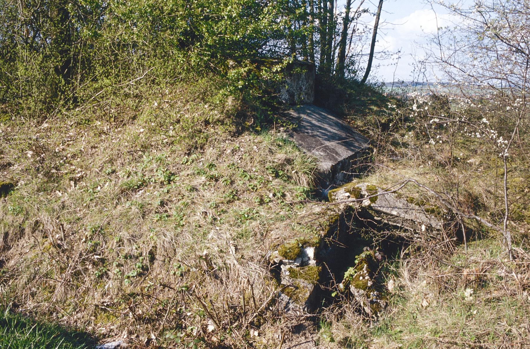 Ligne Maginot - PFAFFENBUSCH 1 - (Observatoire d'infanterie) - L'entrée et la base de la guérite