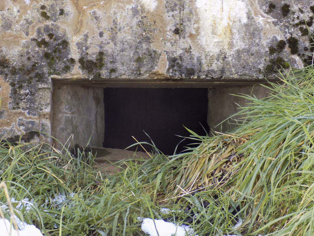 Ligne Maginot - 78 - LA SERPE EST - (Blockhaus pour arme infanterie) - Face frontale, créneau gauche