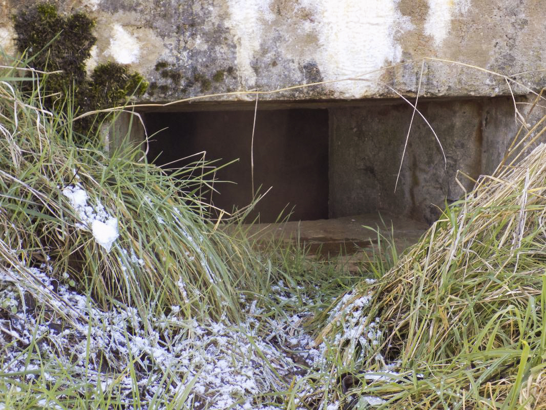 Ligne Maginot - 78 - LA SERPE EST - (Blockhaus pour arme infanterie) - Face frontale, créneau droite