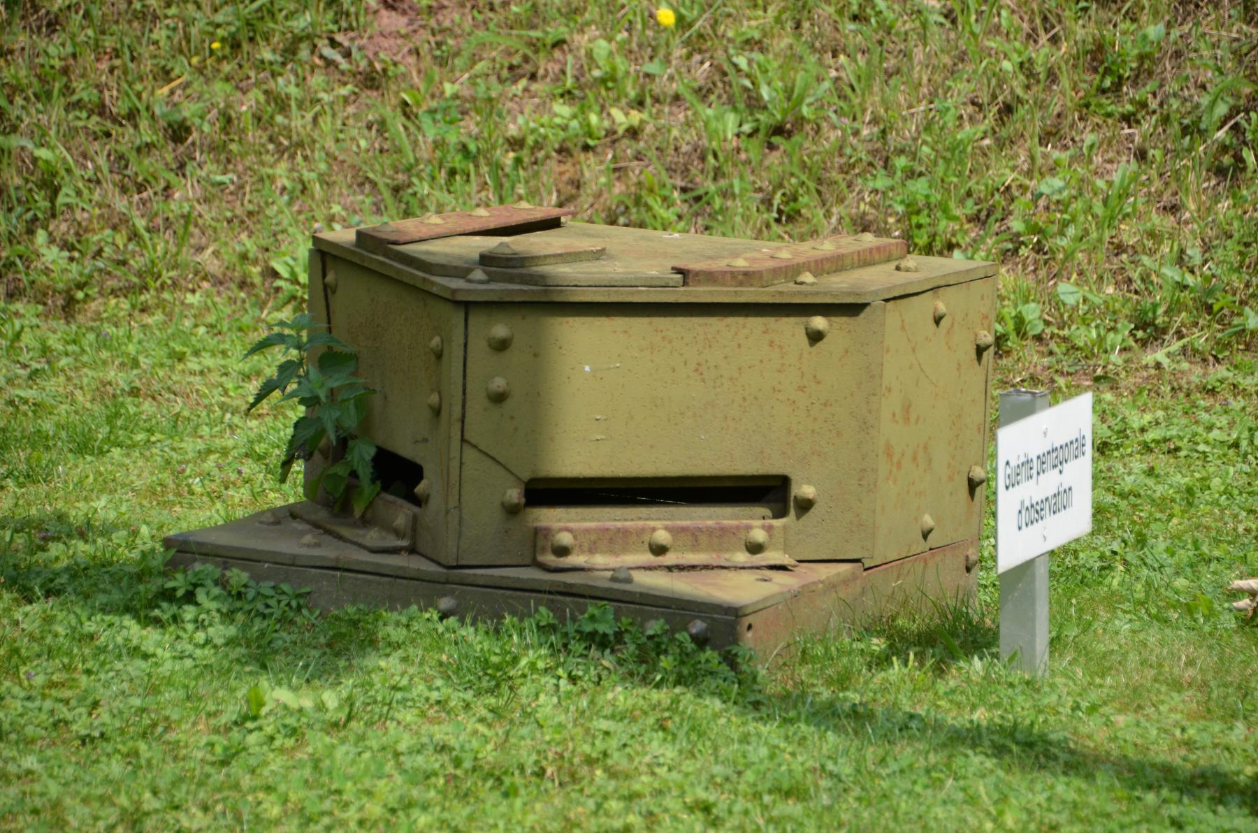 Ligne Maginot - Guérite pentagonale - Exposée au Simserhof