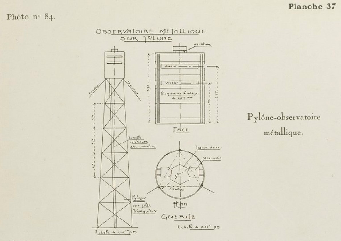 Guérite observatoire sur pylône