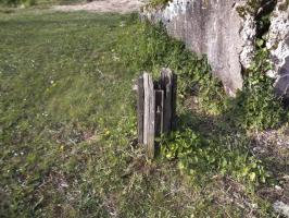 Ligne Maginot - MONTLIBERT - (Casernement) - L'emplacement du mât aux couleurs 