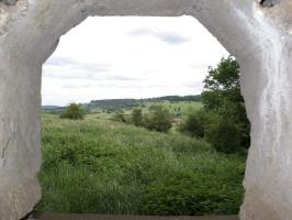 Ligne Maginot - MY8 - LAITERIE - (Casemate d'artillerie) - Pris du créneau FM vers l'est, Thonnelle