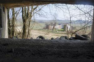 Ligne Maginot - MB221 - (Blockhaus pour canon) - Le champ de tir par le créneau