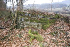 Ligne Maginot - MBO5 - (Blockhaus pour canon) - Une vue de côté