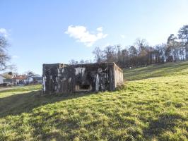 Ligne Maginot - CB160 - INGLANGE NORD - (Blockhaus pour canon) - La façade de tir.