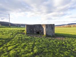 Ligne Maginot - CB611 - MOULIN BAS EST - (Blockhaus pour arme infanterie) - La façade de tir principale du blockhaus.