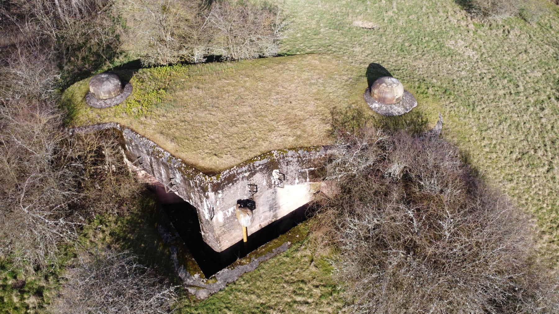 Ligne Maginot - LEMBACH - (Ouvrage d'infanterie) - Bloc 1
Vue aérienne du bloc