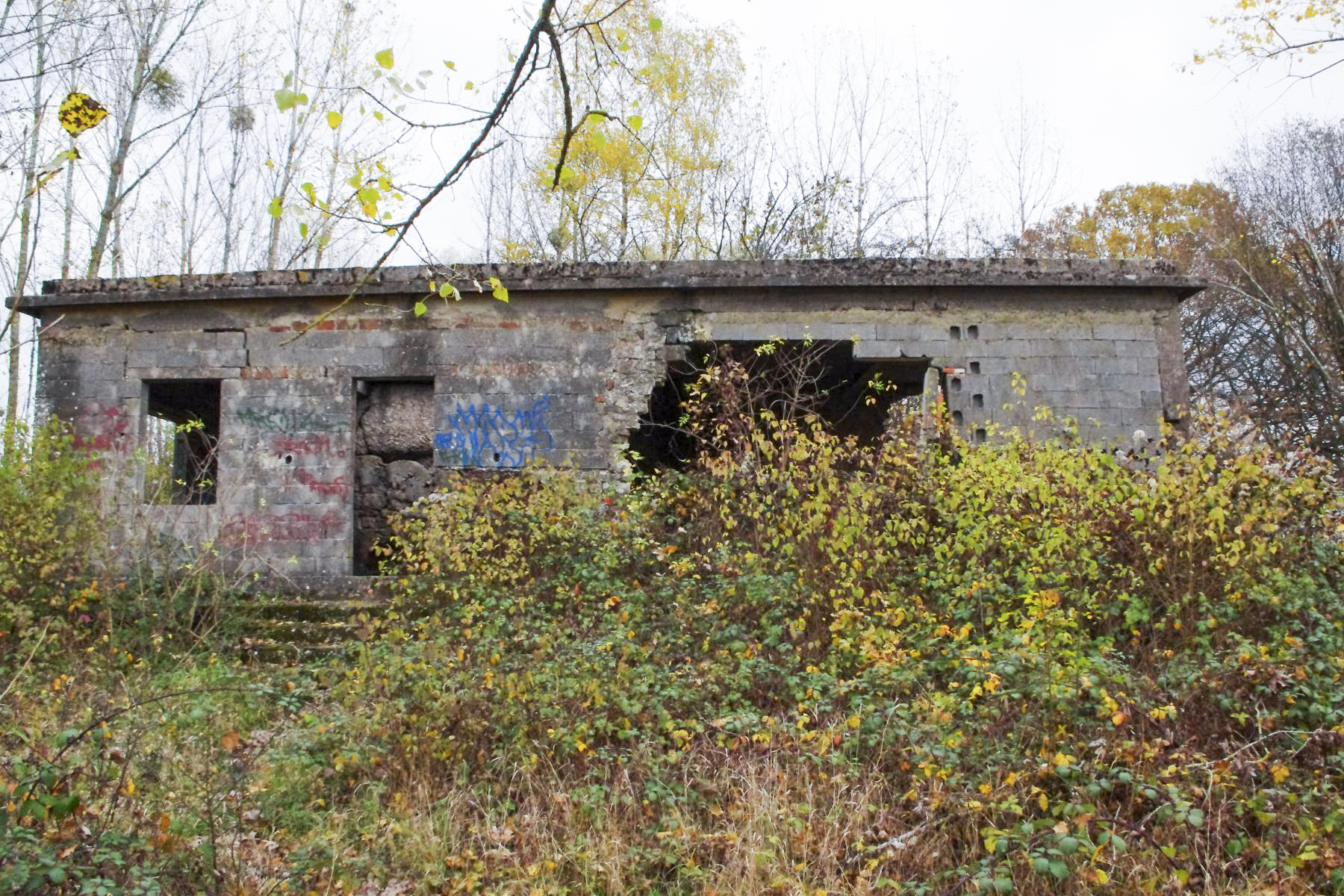 Ligne Maginot - LEYVILLER - (Stand de tir) - Le bâtiment d'instruction au tir.