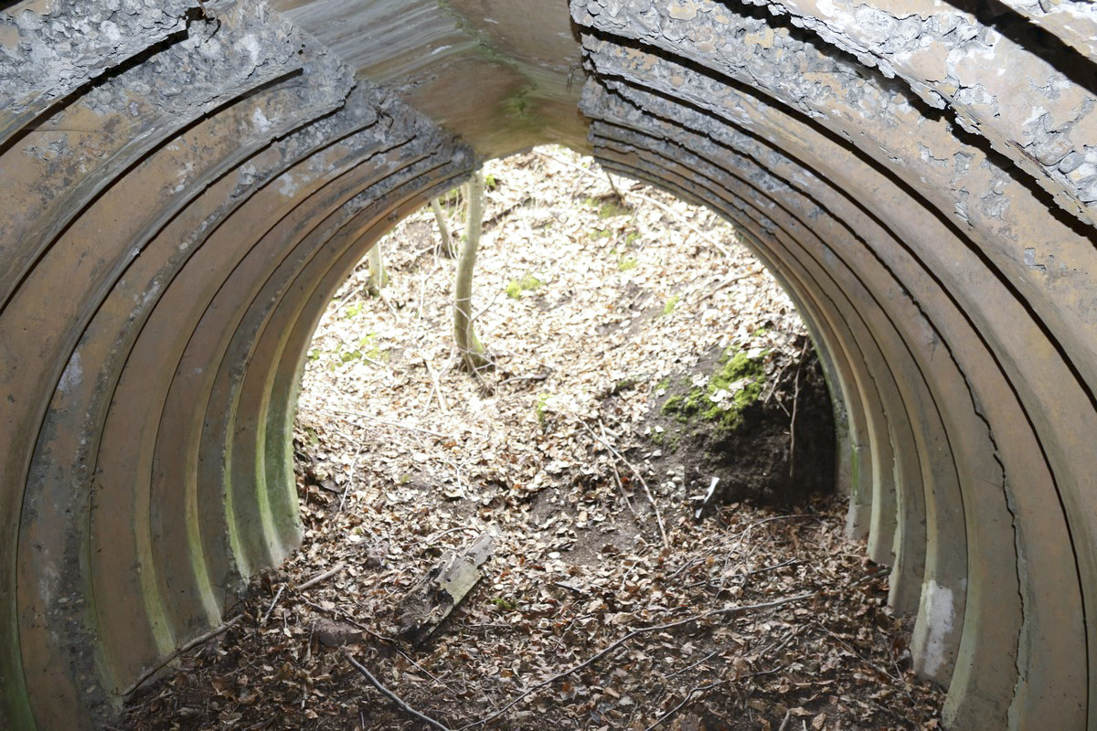 Ligne Maginot - MITTELSWALD (CM5/II/82° RMIF - SOUS-QUARTIER BOIS-HACHETTE) - (PC de Sous-Quartier) - La tôle a disparu, mais proprement....