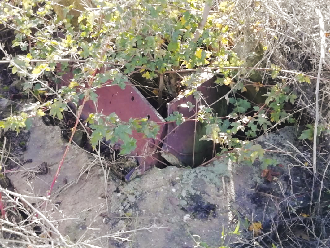 Ligne Maginot - LOCHEL NORD - (Blockhaus de type indeterminé) - Blindage niche cote Nord