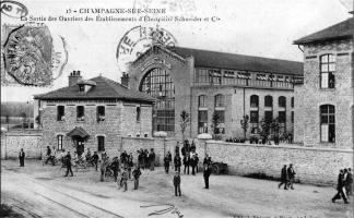 Ligne Maginot - SCHNEIDER-WESTINGHOUSE (SW) - Le Matériel électrique SW - Schneider-Westinghouse 
Les usines de Champagne sur Seine ou ont été produits les matériels SW équipant la ligne Maginot.

Carte postale 