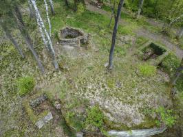 Ligne Maginot - CHATEAU NEUF 1 - (Blockhaus pour arme infanterie) - Vue d'ensemble de l'avant poste du Château Neuf 