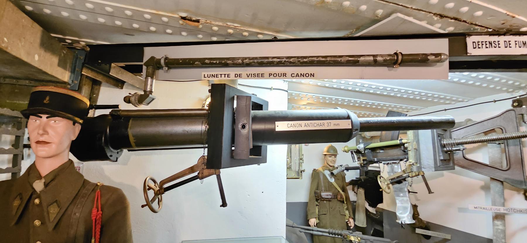 Ligne Maginot - Canon antichar de 37 mm AC modèle 1934 (37 34) - C 37 AC modèle 1934 - Casemate d'Esch