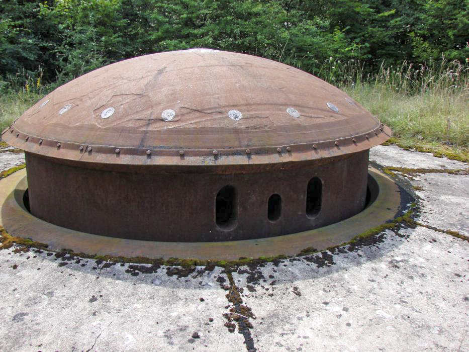 Ligne Maginot - Ouvrage d'artillerie du BILLIG - Bloc 4
La tourelle de 75 R 32.