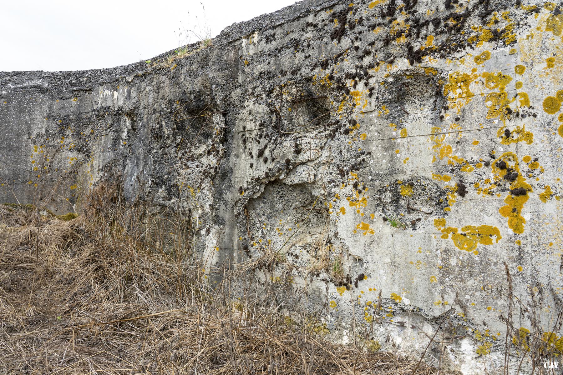 Ligne Maginot - A49 - GLYCINE - (Blockhaus lourd type STG / STG-FCR - Double) - Dégats