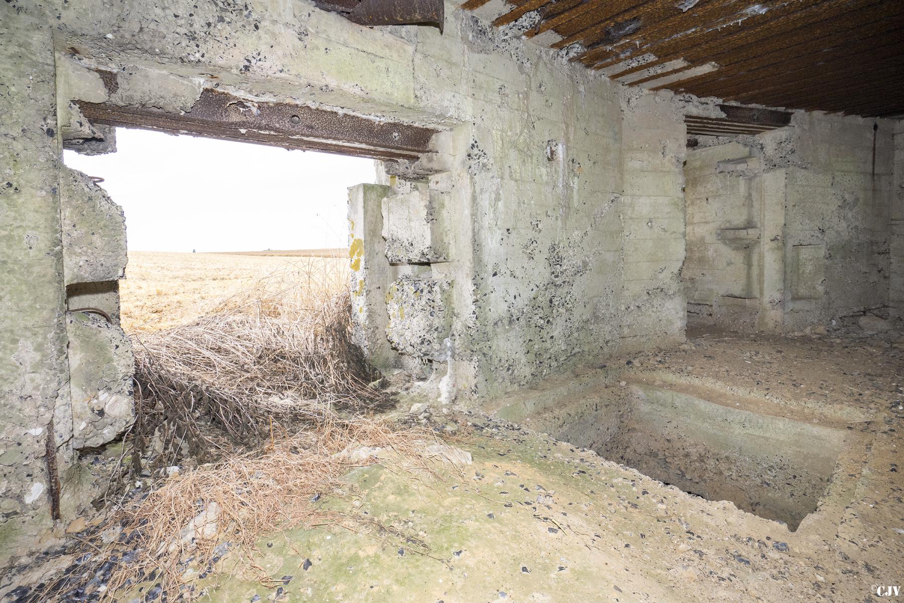 Ligne Maginot - A49 - GLYCINE - (Blockhaus pour canon) - Les entrées