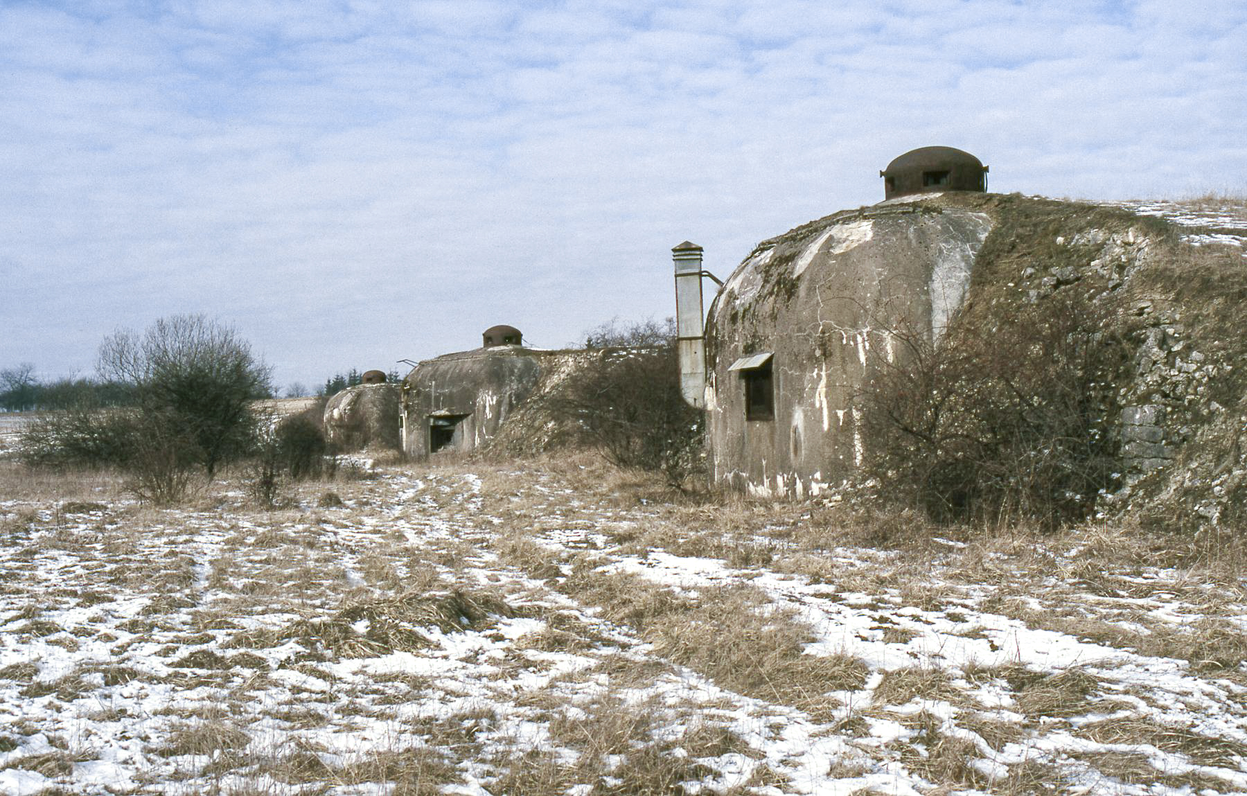 Ligne Maginot - PETIT REDERCHING - (Abri) - Les trois coffres d'entrée en enfilade