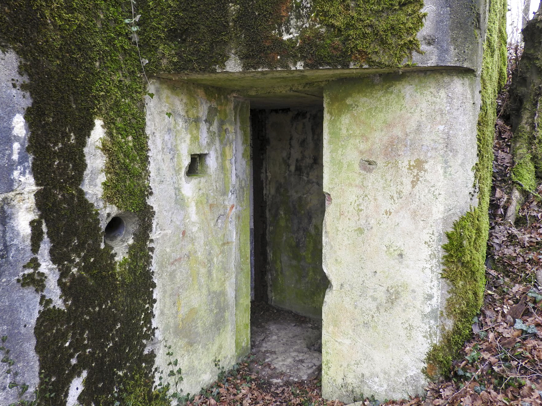 Ligne Maginot - AB30 - COUME - (Blockhaus pour canon) - L'entrée du blockhaus.