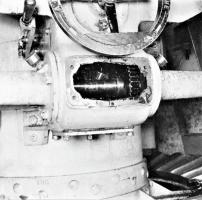 Ligne Maginot - Tourelle modèle 1932 pour deux mortiers de 81 mm - Hackenberg bloc 10
Pignon de renvoi et boite de sélection pour le pointage latéral